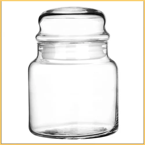 Słoiczek szklany z przykrywką - Średni